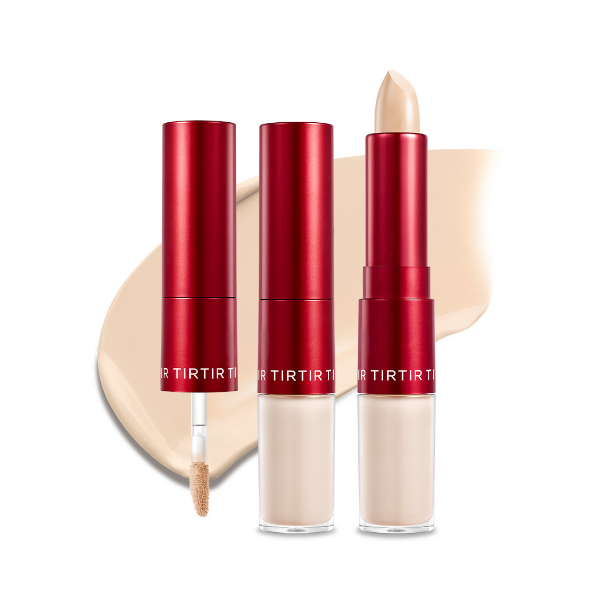 TIRTIR Glide Hide Blurring Concealer 1.5 W Korean dual-action fair warm concealer 72-hour wear