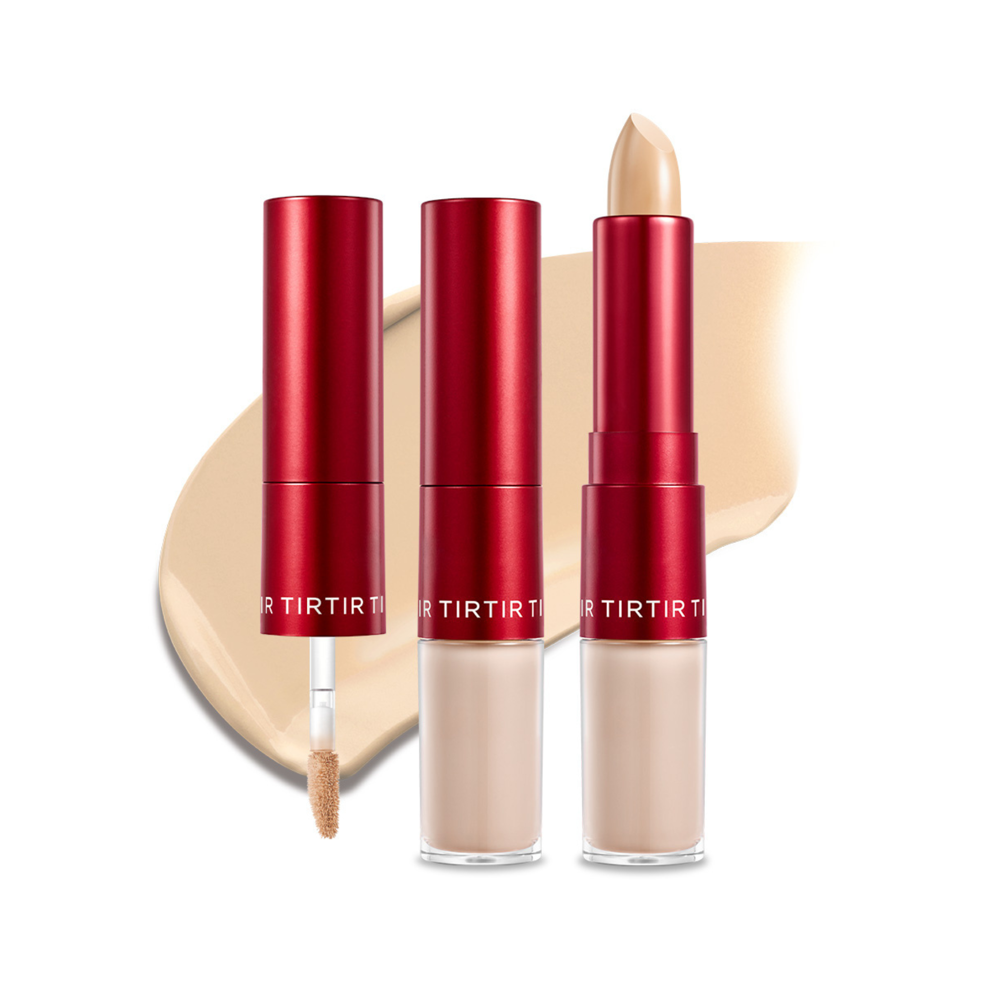 TIRTIR Glide Hide Blurring Concealer 3.5 W Korean dual-action light medium warm concealer 72-hour wear