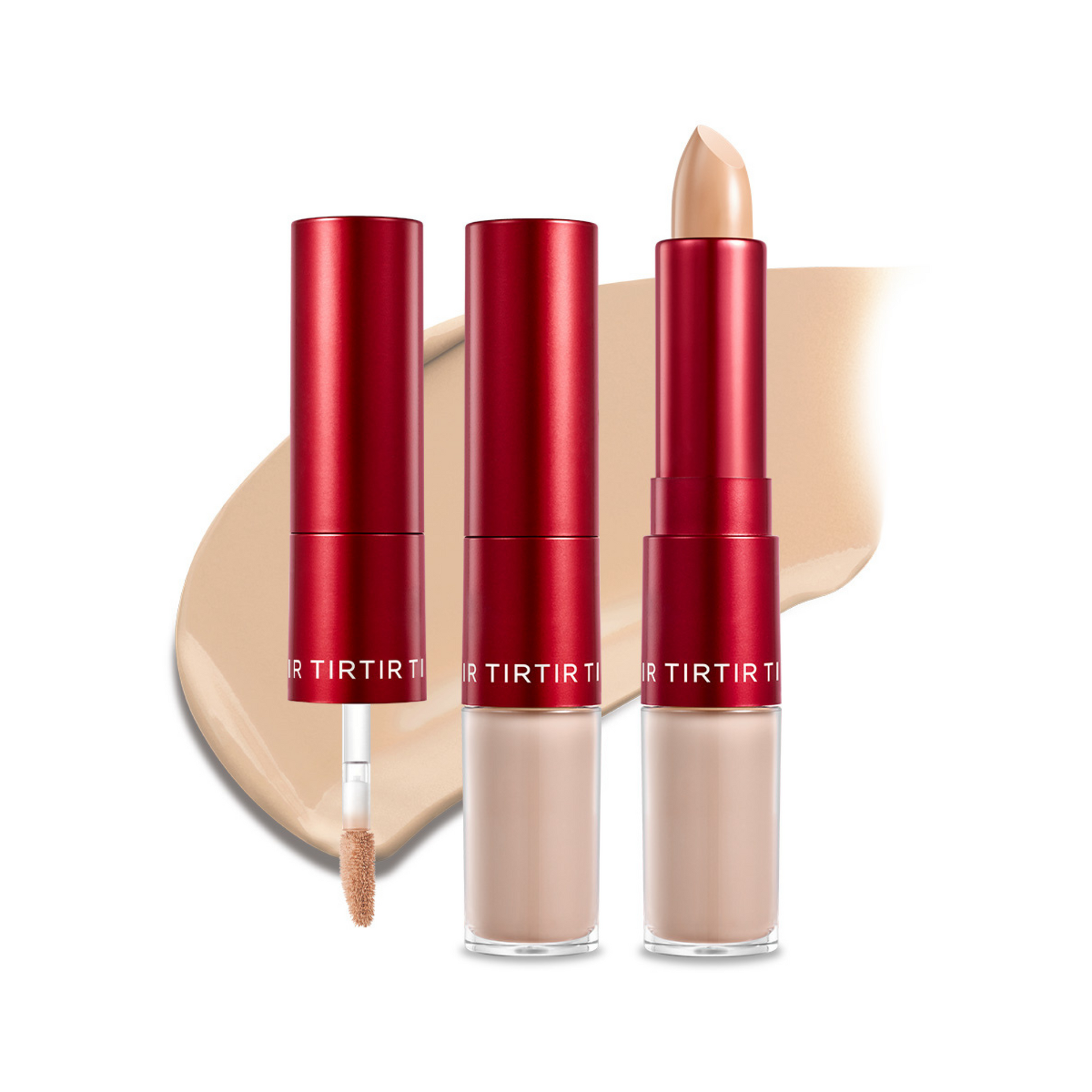 TIRTIR Glide Hide Blurring Concealer 4.5 N Korean dual-action medium neutral concealer 72-hour wear