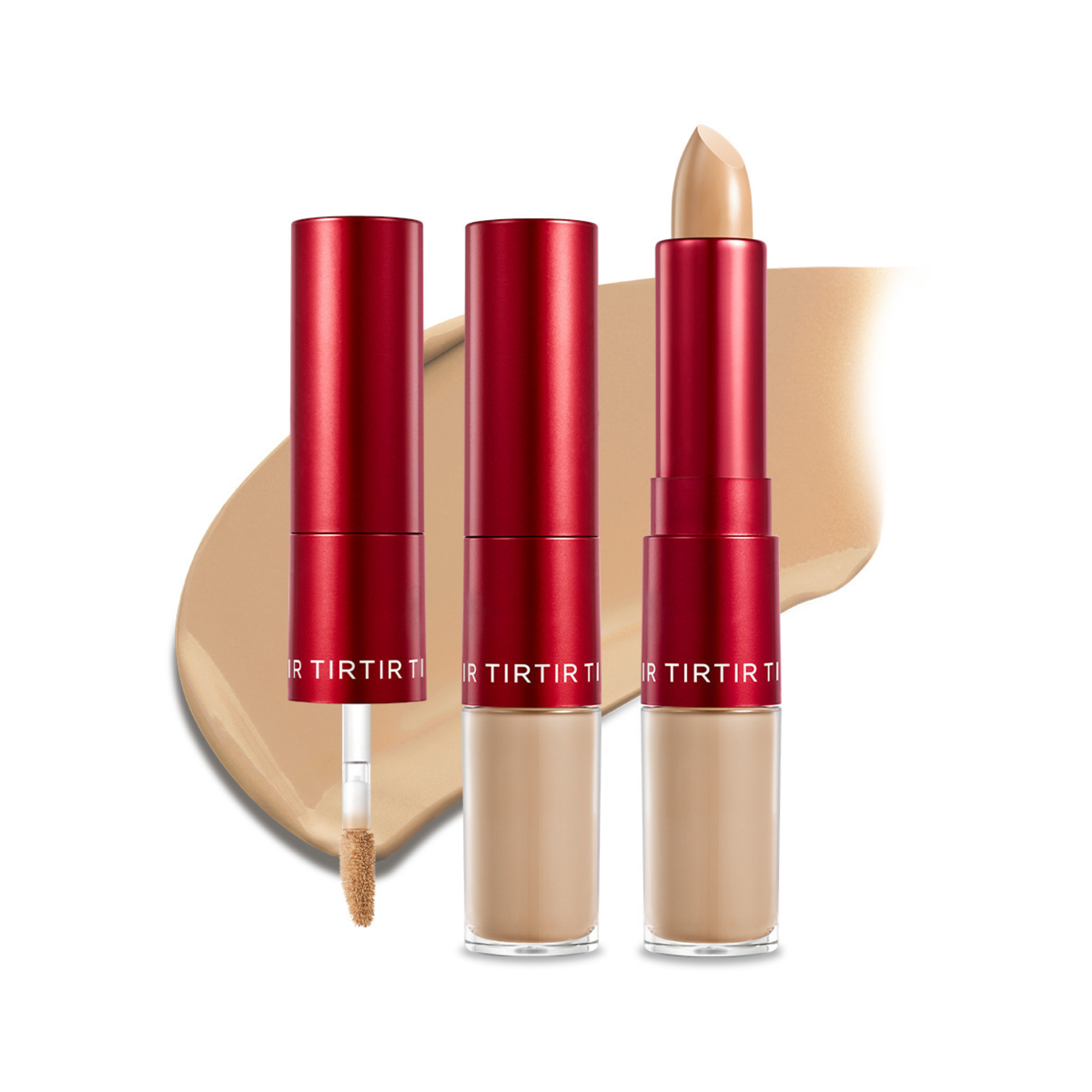 TIRTIR Glide Hide Blurring Concealer 6 O Korean dual-action medium olive concealer 72-hour wear