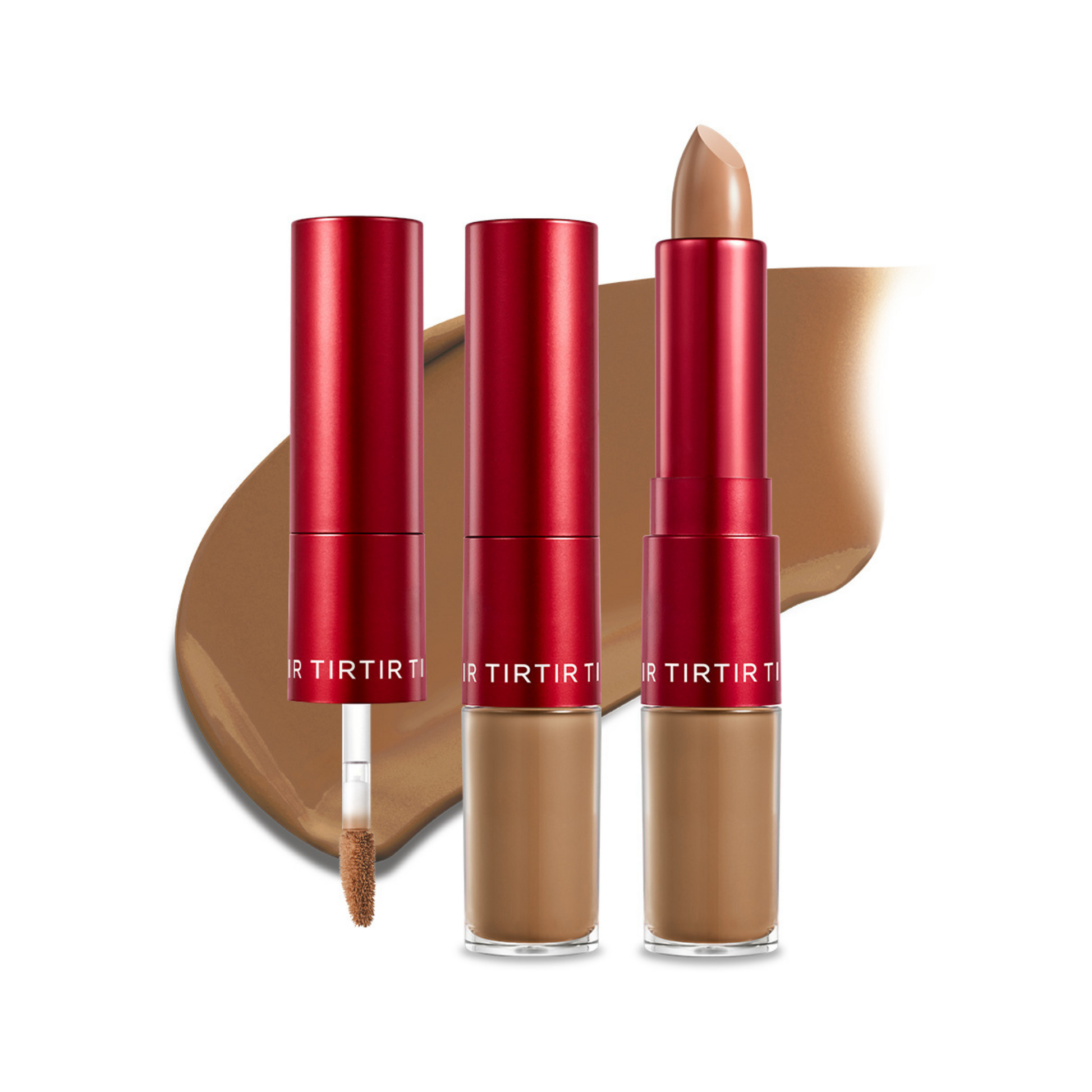 TIRTIR Glide Hide Blurring Concealer 8.3 O Korean dual-action deep tan olive concealer 72-hour wear