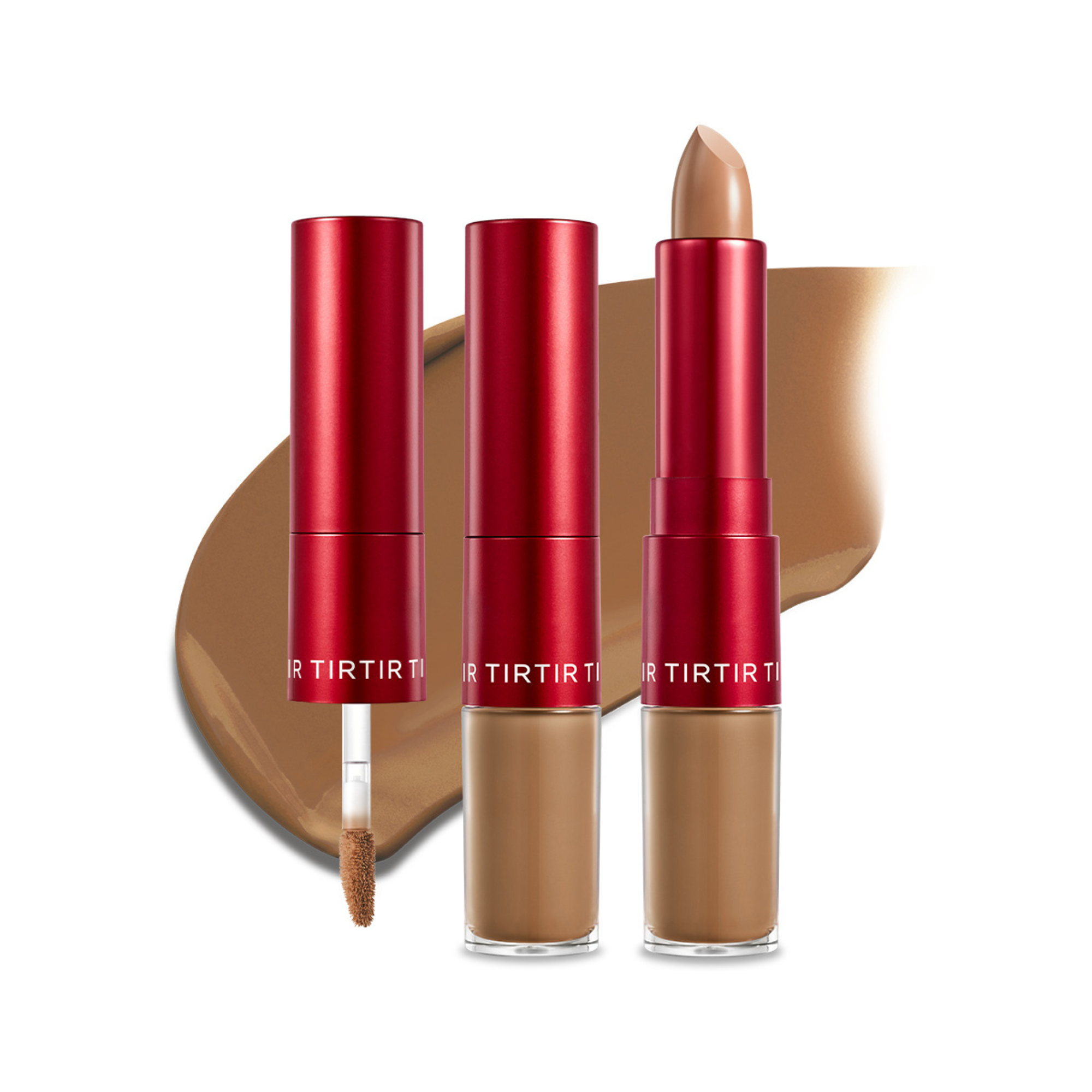 TIRTIR Glide Hide Blurring Concealer 8.3 O Korean dual-action deep tan olive concealer 72-hour wear