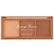 Baby Bright Bronze Brown Contour Palette 4g x 3 Colors - Korean highlighter and contour palette with pearl powder
