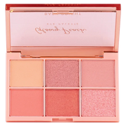 Baby Bright Glowy Peach Eye Palette 0.7g x 6 Colors - Korean 6-shade eyeshadow palette with matte shimmer and glitter finishes