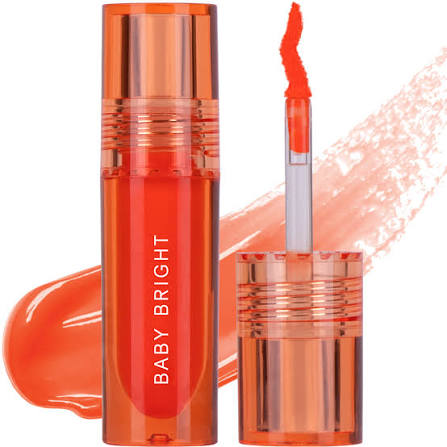 Baby Bright Honey Tint Lip Treatment Orange 10g - Korean lip balm with honey extract and squalane for hydrated soft lips