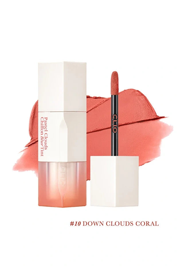 CLIO Chiffon Blur Tint 10 Dawn Clouds Coral 3.1g lip tint