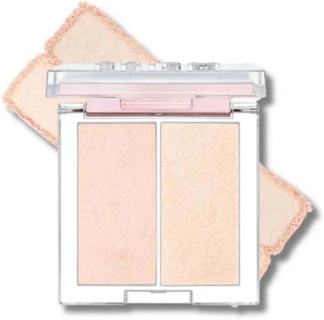 CLIO Prism Highlighter Duo 01 Cream Fizz dual-shade compact