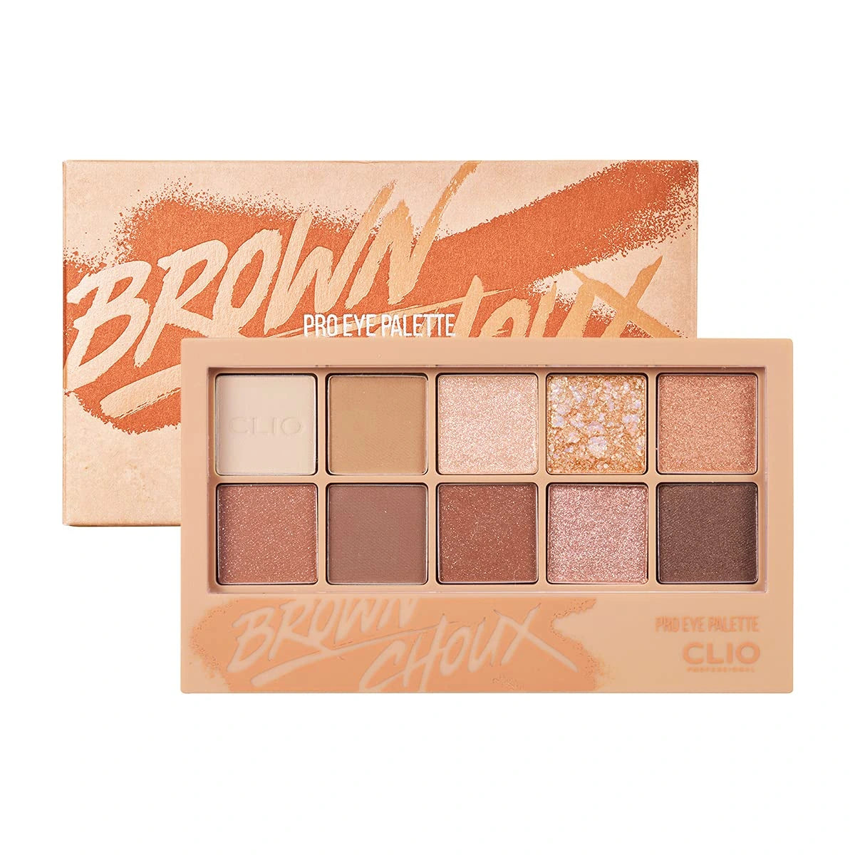 CLIO Pro Eye Palette 02 Brown Choux 10-shade eyeshadow palette