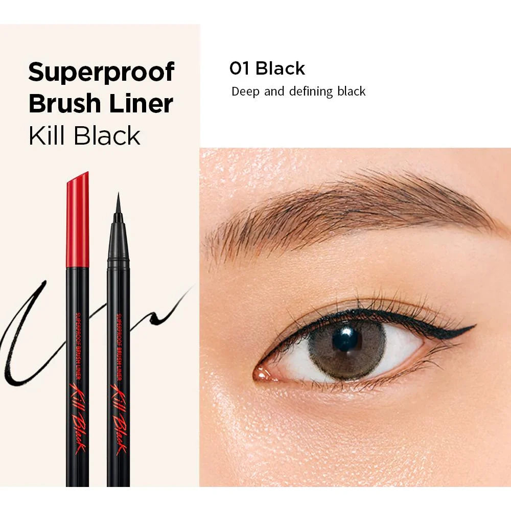 CLIO Superproof Brush Liner 01 Kill Black liquid liner