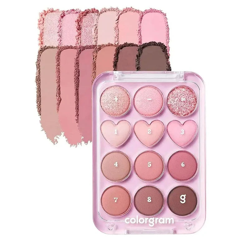 COLORGRAM Pin Point Eyeshadow Palette 02 Pink Mauve