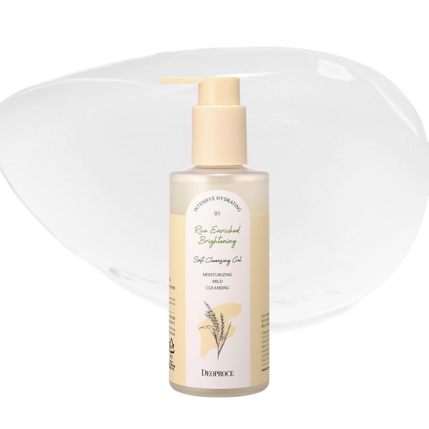 Deoproce Intensive Hydrating Rice Enriched Brightening Soft Cleansing Gel