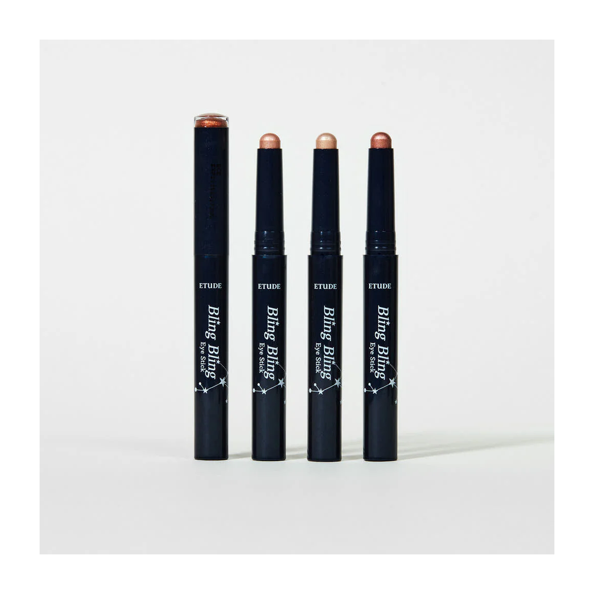 ETUDE Bling Bling Eye Stick 01 Shooting Star creamy shimmer eyeshadow stick with Twinkle Star Powder