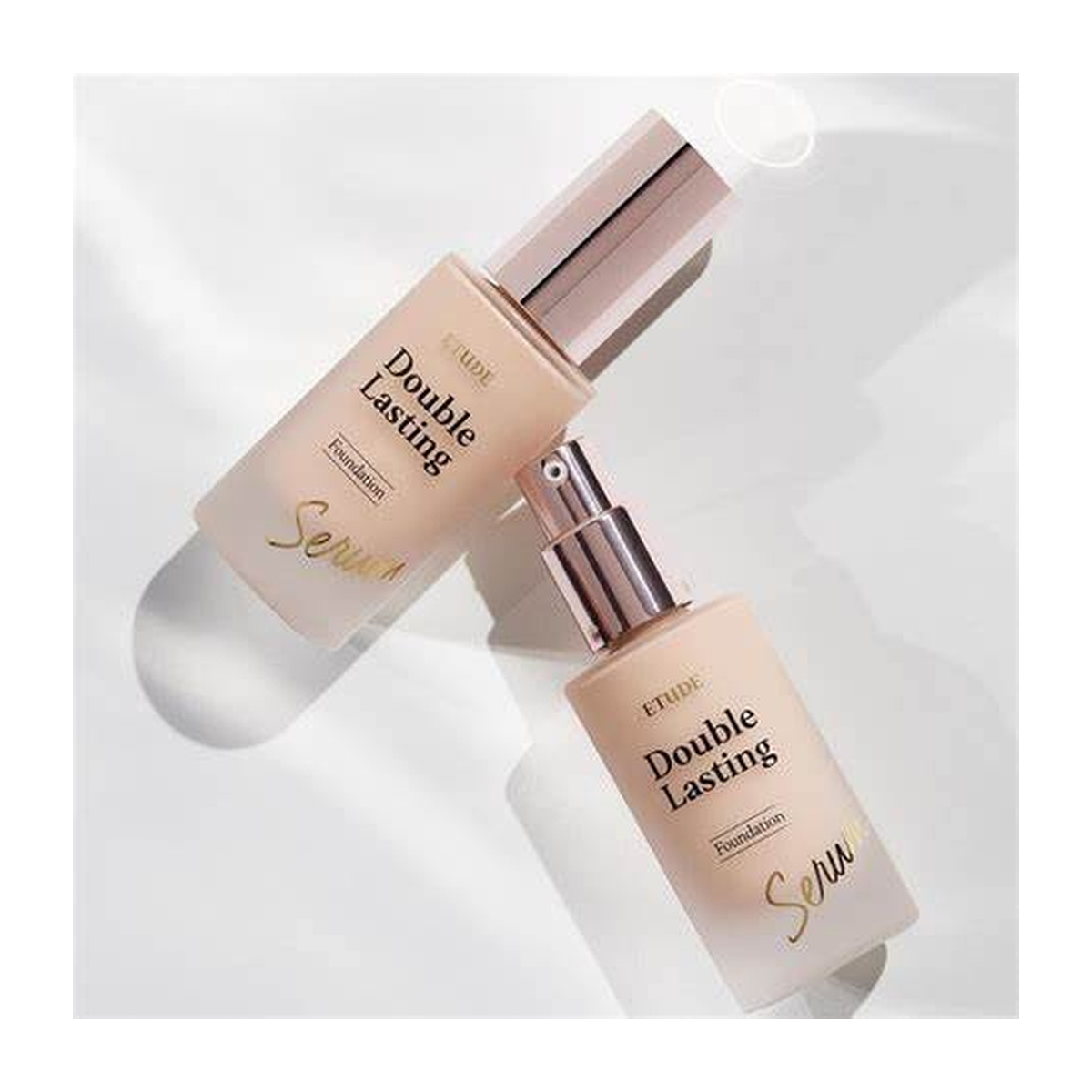 ETUDE Double Lasting Serum Foundation 23N1 Sand Korean medium neutral foundation serum glow finish