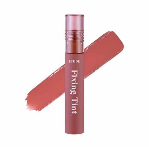ETUDE Fixing Tint 02 Vintage Red classic deep red long-lasting Korean matte lip tint mask-proof