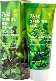 Farmstay 76 Green Tea Seed Premium Moisture Foam Cleansing 100ml