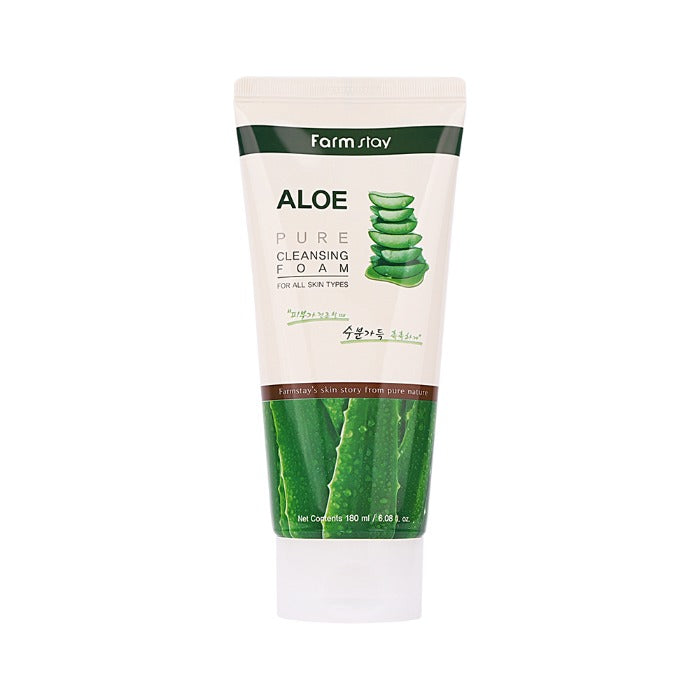 Farmstay Aloe Pure Cleansing Foam 180ml tube