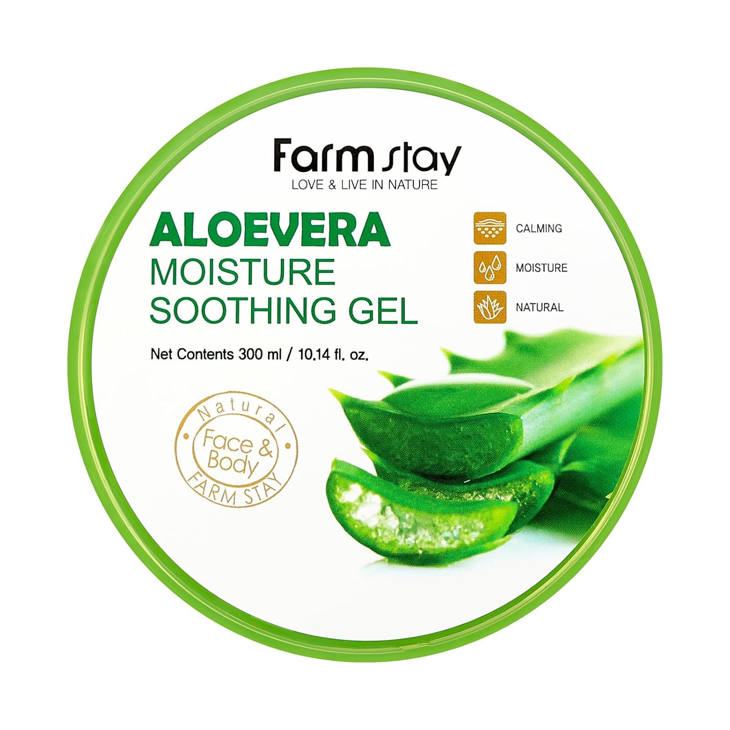 Farmstay Aloe Vera Moisture Soothing Gel 300ml tub