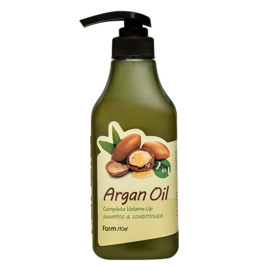 Farmstay Argan Oil Complete Volume Up Shampoo & Conditioner 530ml duo