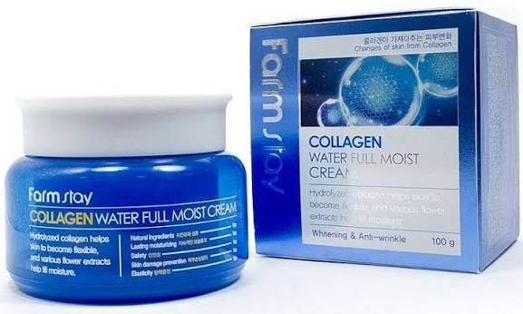 Farmstay Collagen Water Full Moist Cream 100g packaging box