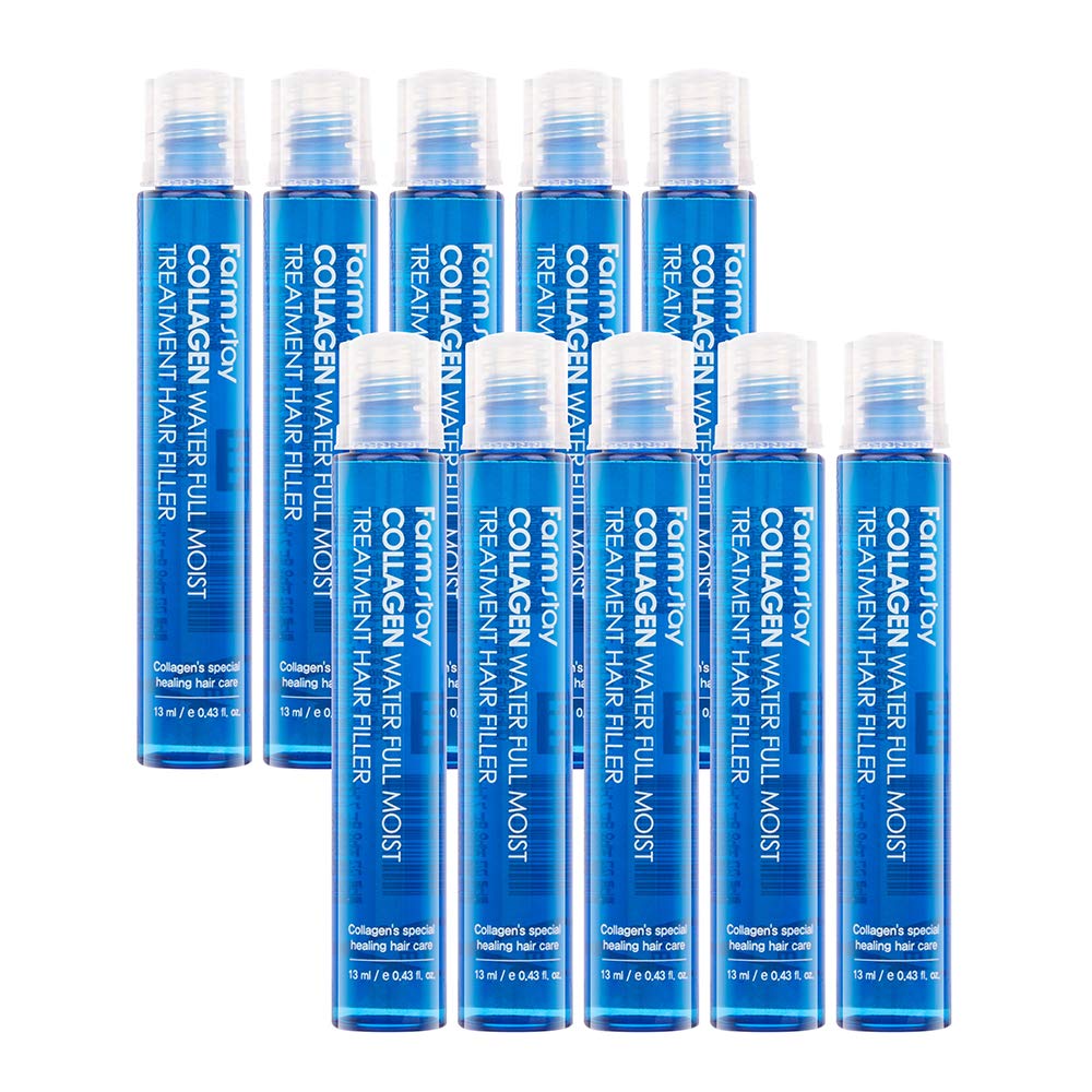 Farmstay Collagen Water Full Moist Treatment Hair Filler 13ml x 10 ampoules