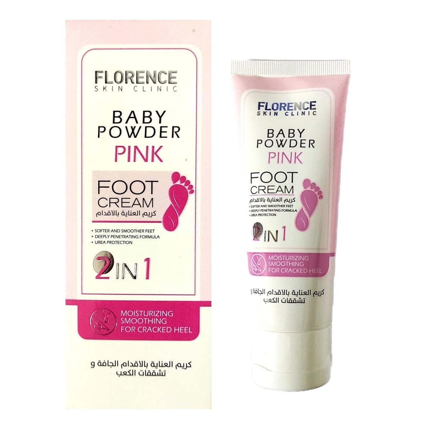 The Scent Baby Powder Pink Foot Cream 2 in 1