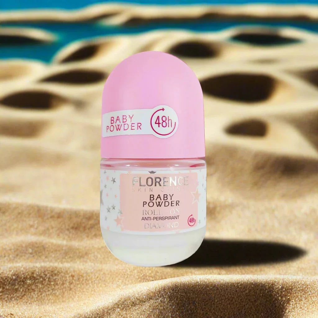 The Scent Baby Powder Pink Roll-On Deodorant