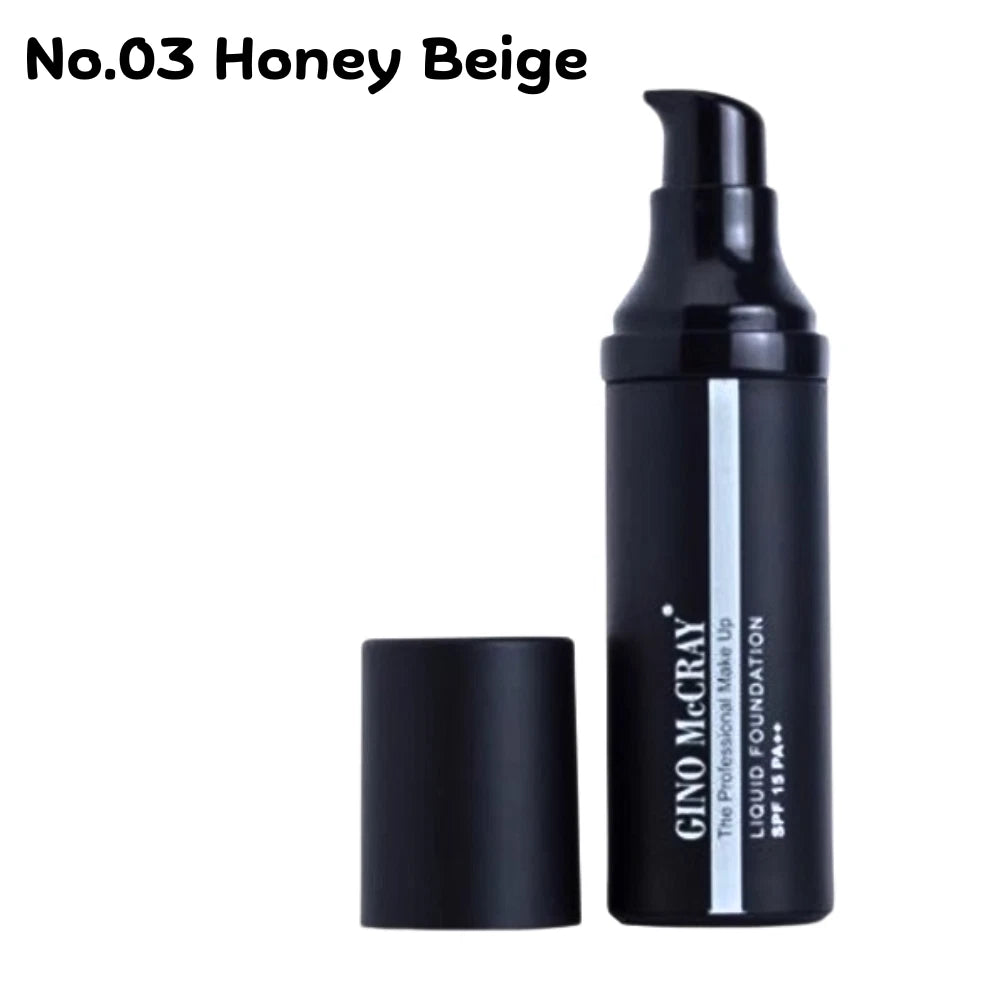 Gino McCray The Professional Make Up Liquid Foundation SPF15 PA No.03 Honey Beige 30ml
