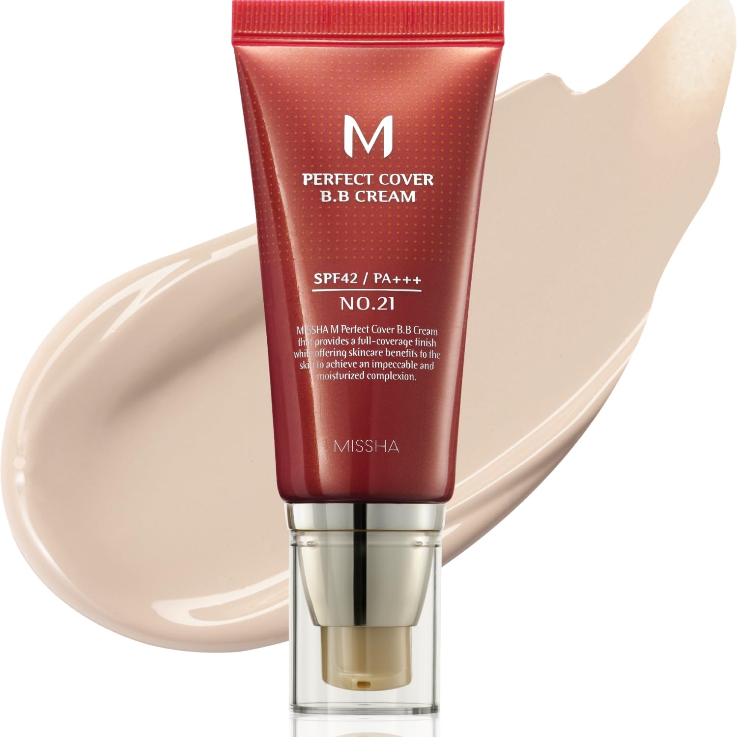 MISSHA M Perfect Cover BB Cream SPF42 PA No.21 Light Beige tube view