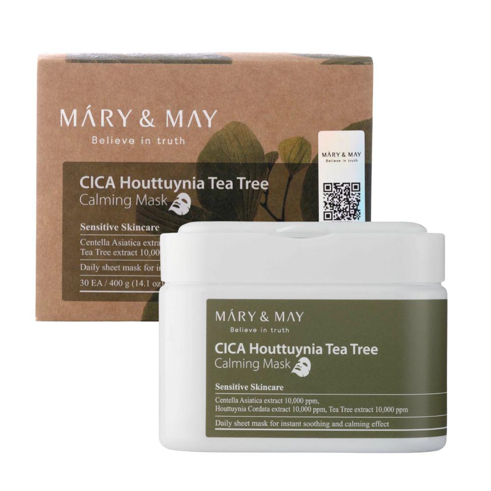 Mary&May CICA Houttuynia Tea Tree Calming Mask 400g 30 sheets