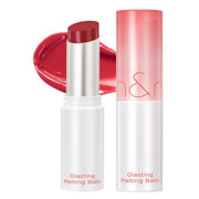 rom&nd Glasting Melting Balm No.04 Hippie Berry - Korean glossy balm in free-spirited berry rose