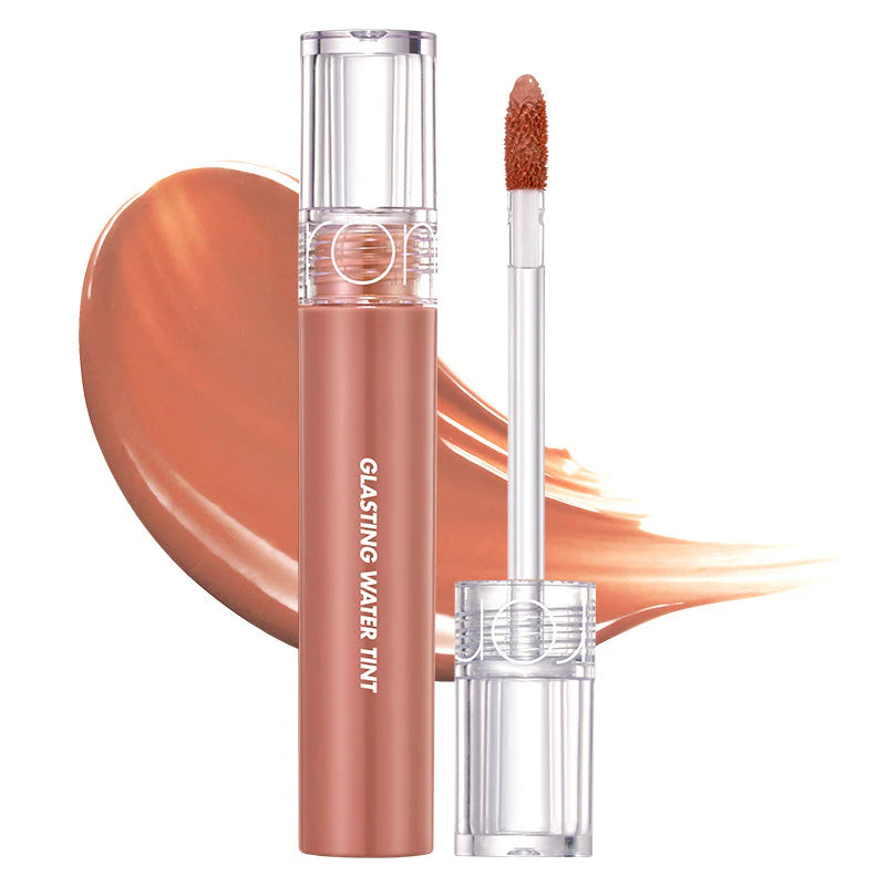rom&nd Glasting Water Tint No.15 Nudy Sundown - Korean watery lip tint in warm nude