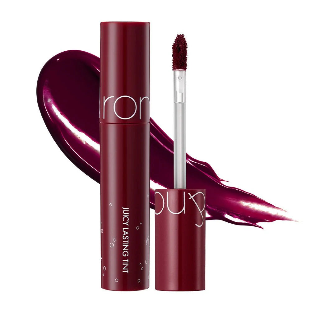 rom&nd Juicy Lasting Tint No.17 Plum Coke - Korean glossy juicy lip tint in deep plum berry