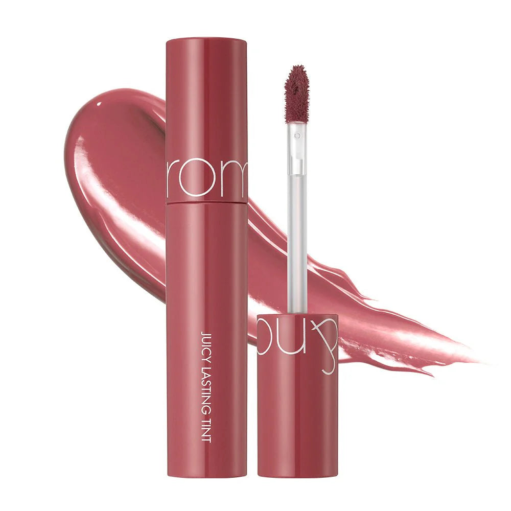 rom&nd Juicy Lasting Tint No.18 Mulled Peach - Korean glossy juicy lip tint in warm mulled peach