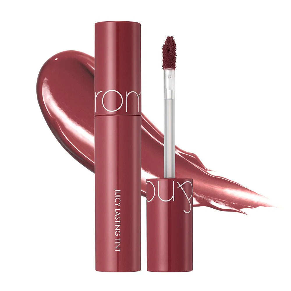 rom&nd Juicy Lasting Tint No.19 Almond Rose - Korean glossy juicy lip tint in almond rose nude