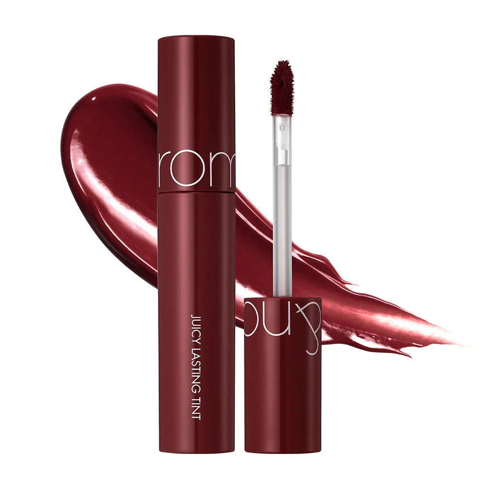 rom&nd Juicy Lasting Tint No.21 Deep Sangria - Korean glossy juicy lip tint in rich sangria berry