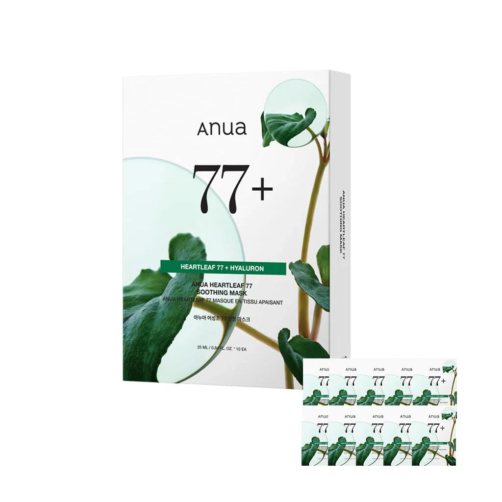 ANUA Heartleaf 77% Soothing Sheet Mask (10pc)