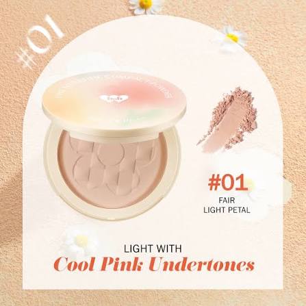 barenbliss Bloomatte Fine to Refine Compact Powder 01 Fair Light Petal