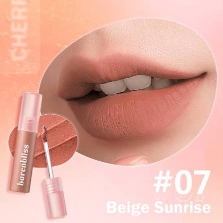 barenbliss Cherry Makes Cheerful Lip Velvet 07 Beige Sunrise