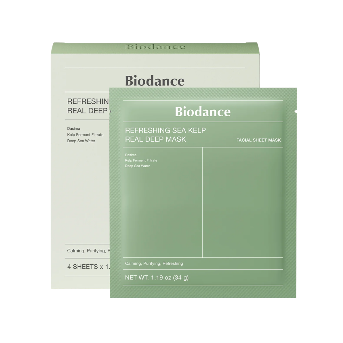 Biodance Refreshing Sea Kelp Real Deep Mask (4ea)