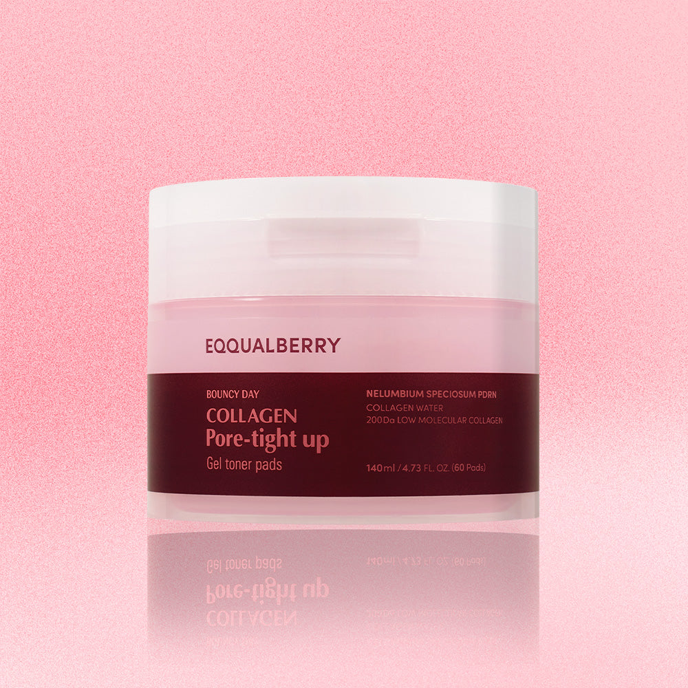 EQQUALBERRY BOUNCY DAY Collagen Pore Tight Up Gel Toner Pads