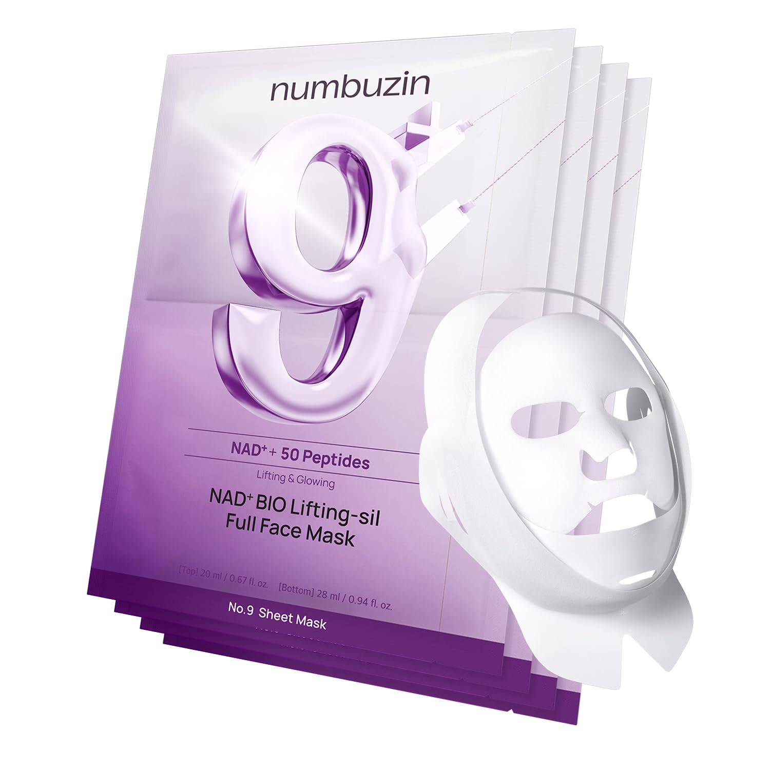 Numbuzin No.9 NAD Bio Lifting Full Cover Facial Mask